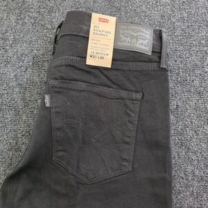 Levis 311 Shaping Skinny Jeans Womens 12M W31 L30 Black Mid Rise Sculpt Soft